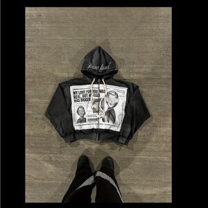 Black Graphic Hoodie